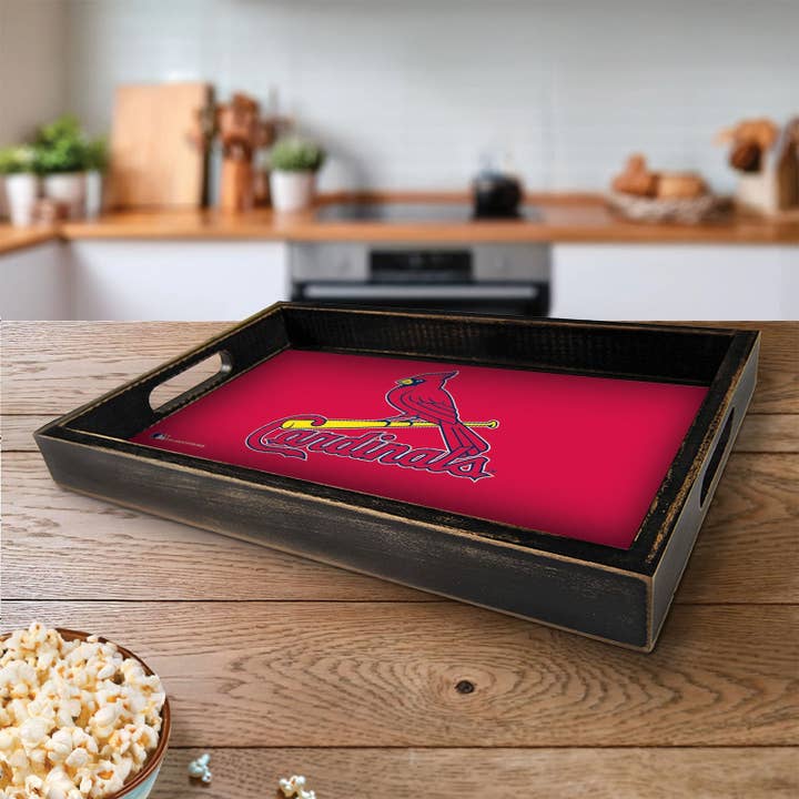 Vassoio da portata con logo Brightline MLB St. Louis Cardinals per la vendita all'ingrosso da parte di Fan Creations