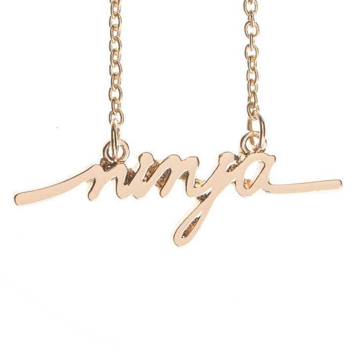 SALE Metal Gold Ninja Statement Necklace for wholesale by Totalee Gift