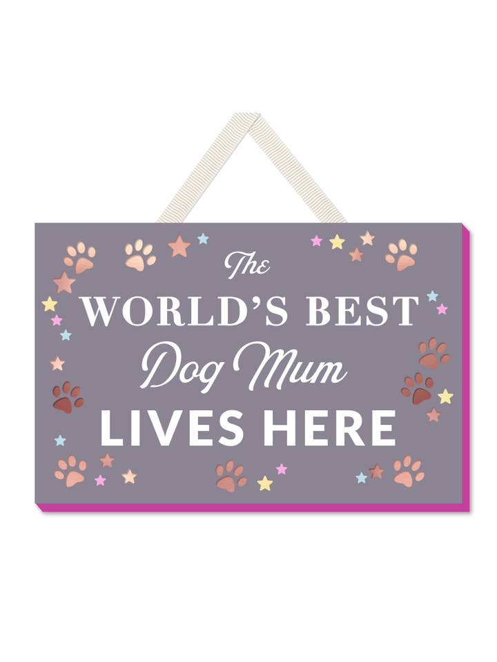 Mtw0976 | Worlds Best Dog Mum | £2.08 Each Of 2 for wholesale by WPL Gifts