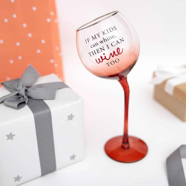 Pavilion - Wholesale Wine Glass - I Can Wine Too - 11 oz Tipsy Stemmed Wine Glass