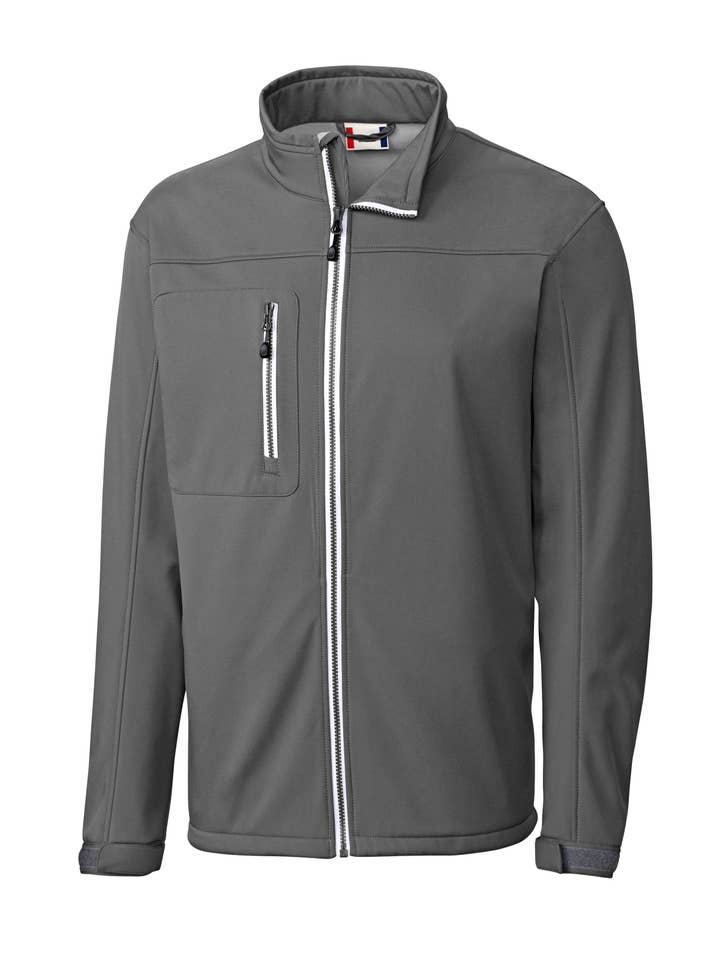 Cutter & Buck - Wholesale Athletic Jacket - Men's - Clique Telemark Stretch Softshell Full Zip Mens Jacket2