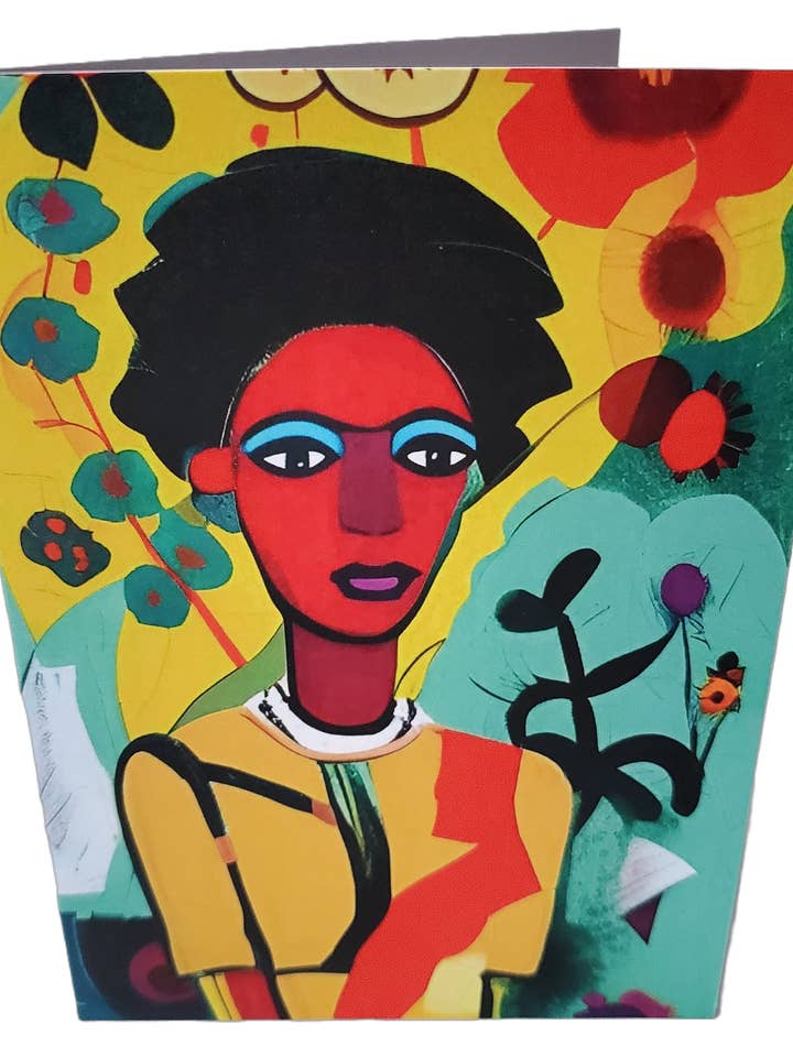 Grußkarte mit Kunstzitat „Gänseblümchen“ für den Großhandel von Blacartistry