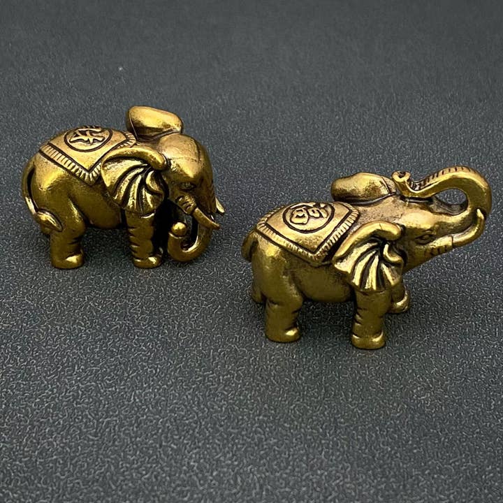 Mio Queena - Wholesale Decorative Figurine - Brass Elephant Crafts Desktop Ornaments Decoration6