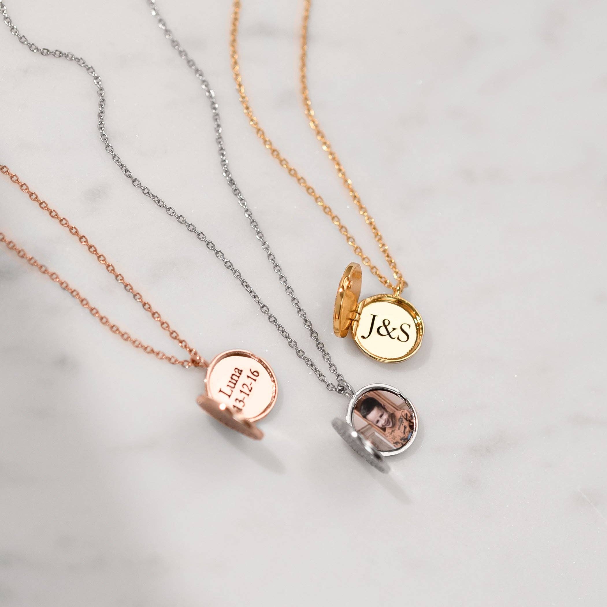 DUCETT - Vendita all'ingrosso Collane con medaglione - Ciondolo scintillante argento5