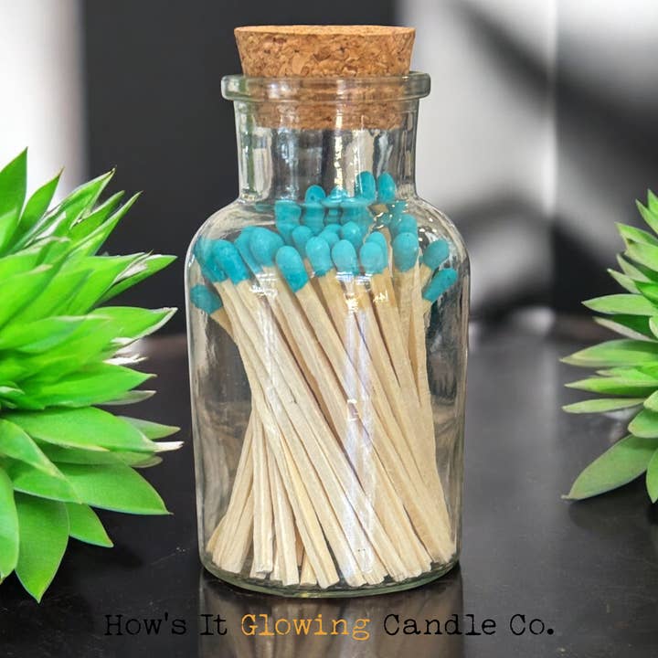 How's It Glowing Candle Co. - Wholesale Matches - Apothecary Jar Matches | 50 x 3" Safety Matches & Strike Pad9
