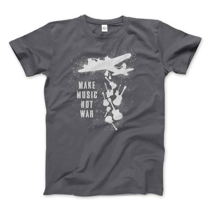 Art-O-Rama Shop - Wholesale Screen Printed T-Shirt - Unisex - Banksy Make Music Not War Street Art T-Shirt10
