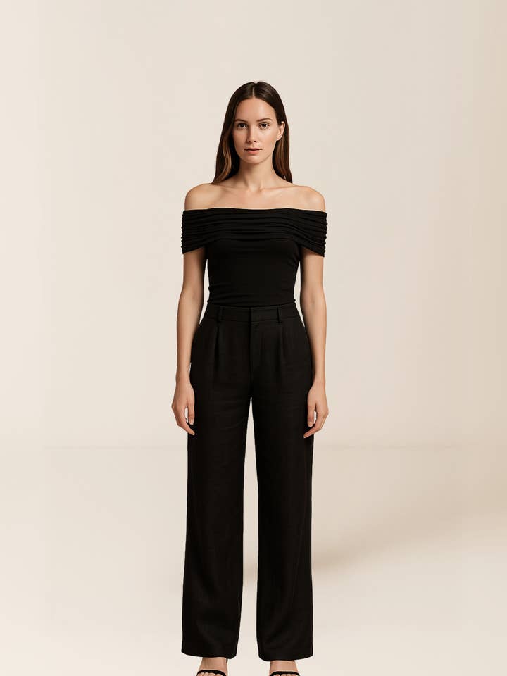 Maddie Linnebyxor för wholesale av Knyt Studios