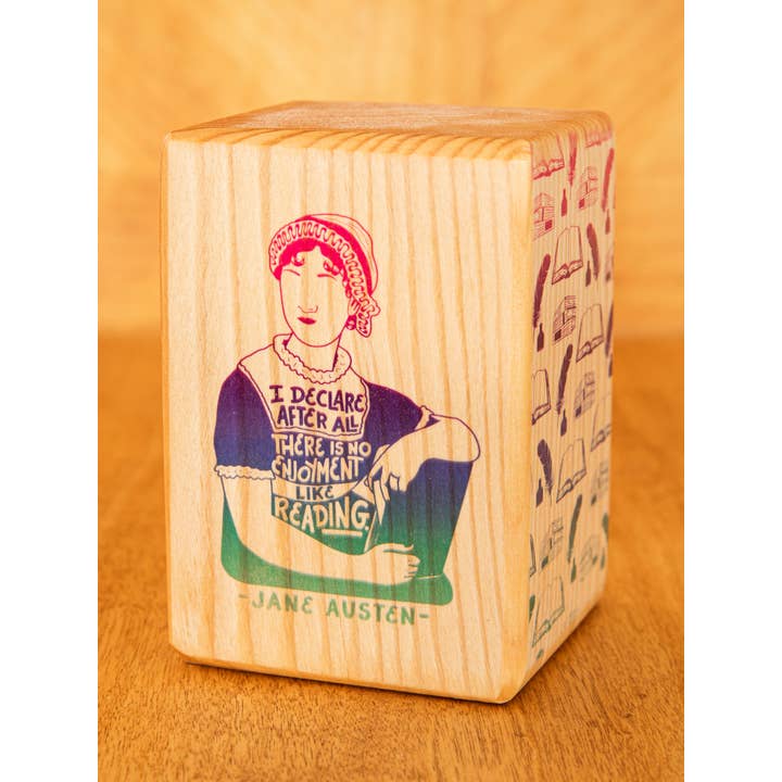 ARCHd - Wholesale Bookend - Iconic Woman Quote Bookend (sold individually) NATURAL WOOD5