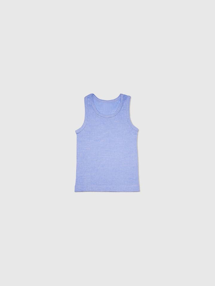 Organic Cotton, Merino Wool and Silk Kids Tank for wholesale by MINI LILA
