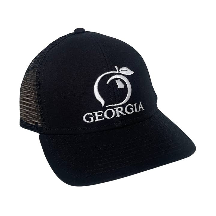The Georgia Mesh Back Trucker Hat for wholesale by Peach State Pride