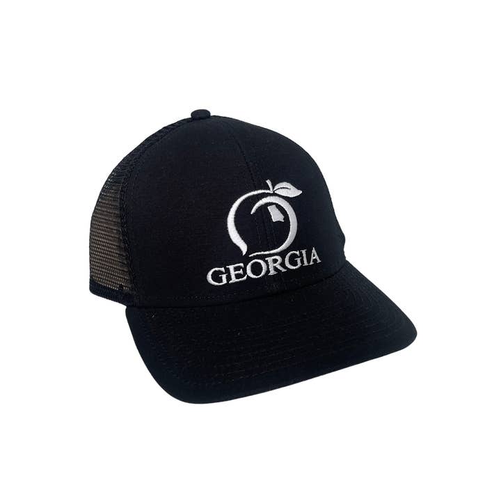The Georgia Mesh Back Trucker Hat for wholesale by Peach State Pride