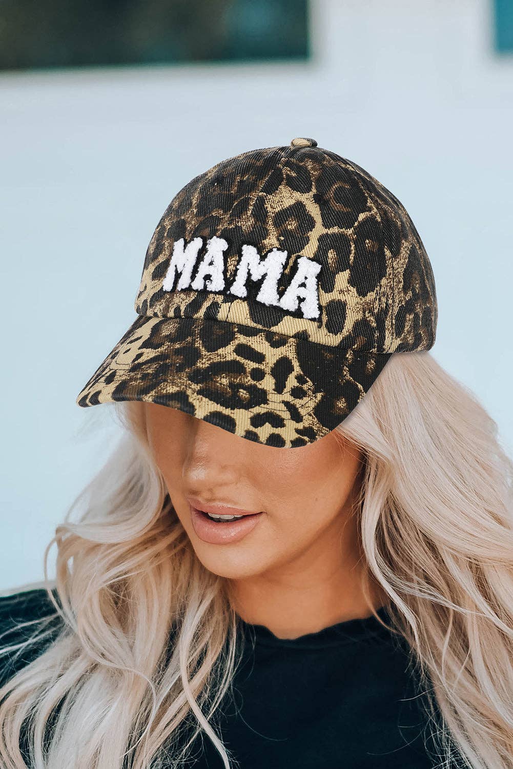 Leopard MAMA Baseball Cap for wholesale on Faire1
