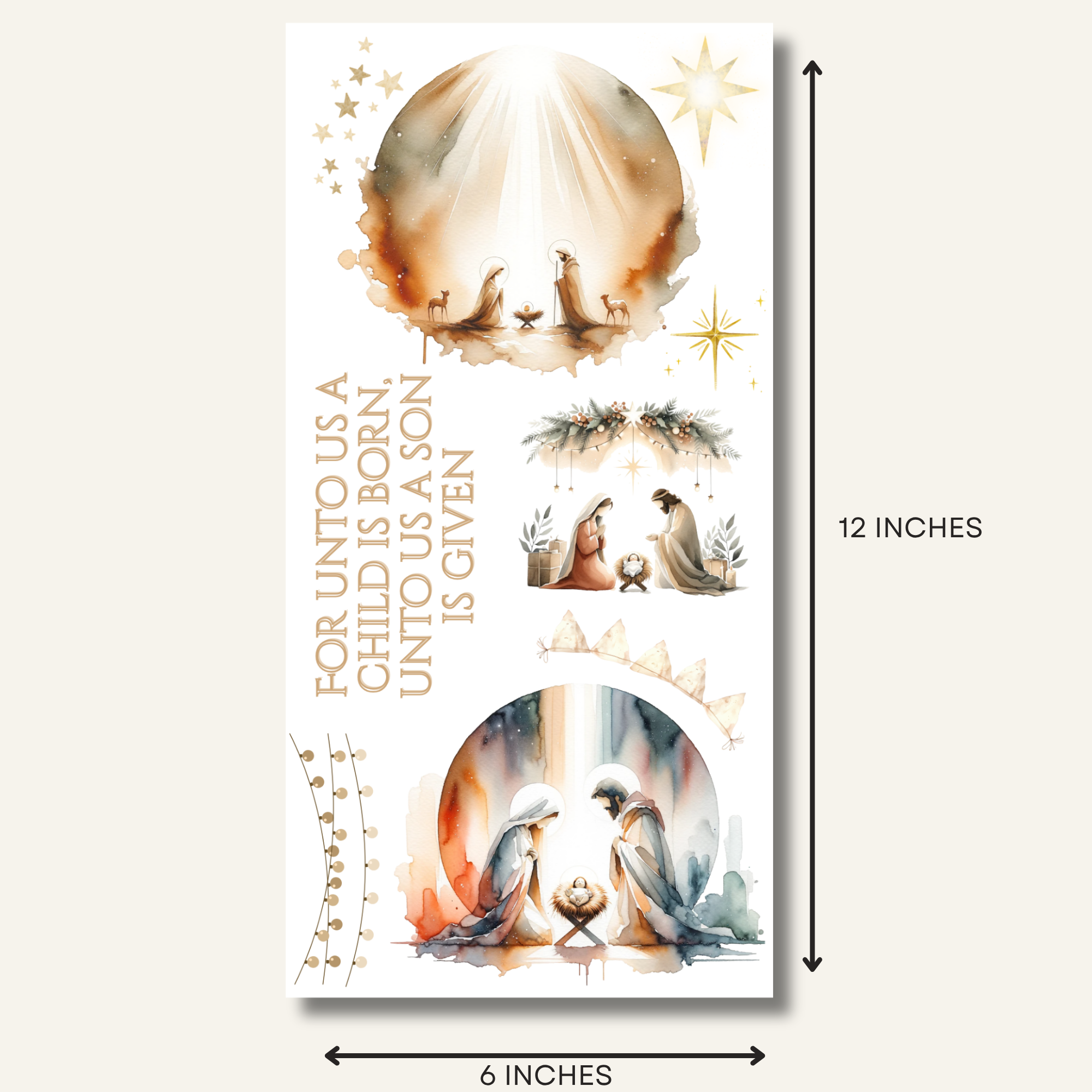 Christian Craft Paper - Wholesale Crafts, Hobbies & DIY - Nativity | Rub On Transfer | Bible Verse | Decals For Crafts2