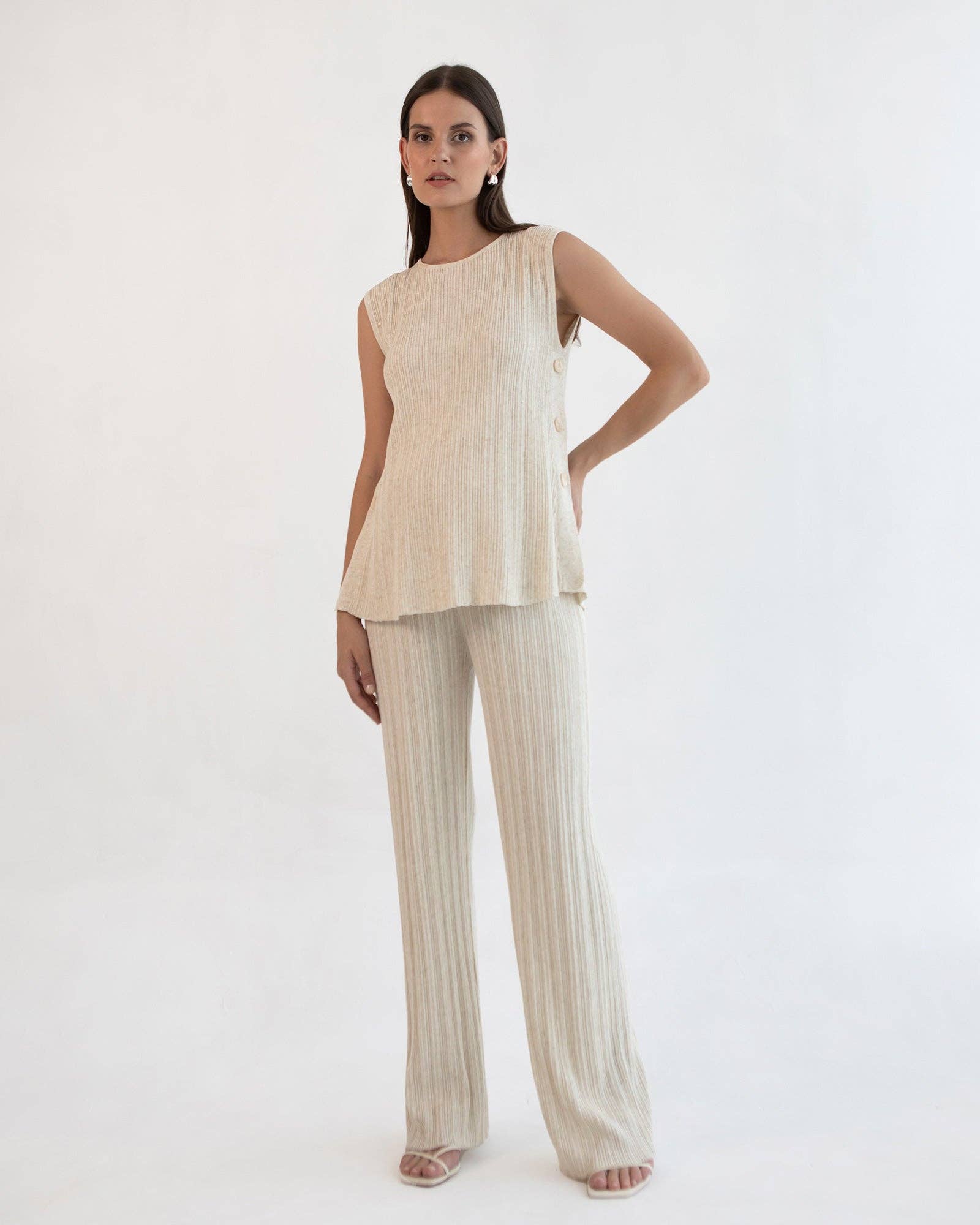 Mármore leve Tanque de alimentação em malha de linho Collete para venda a revendedores na Faire6