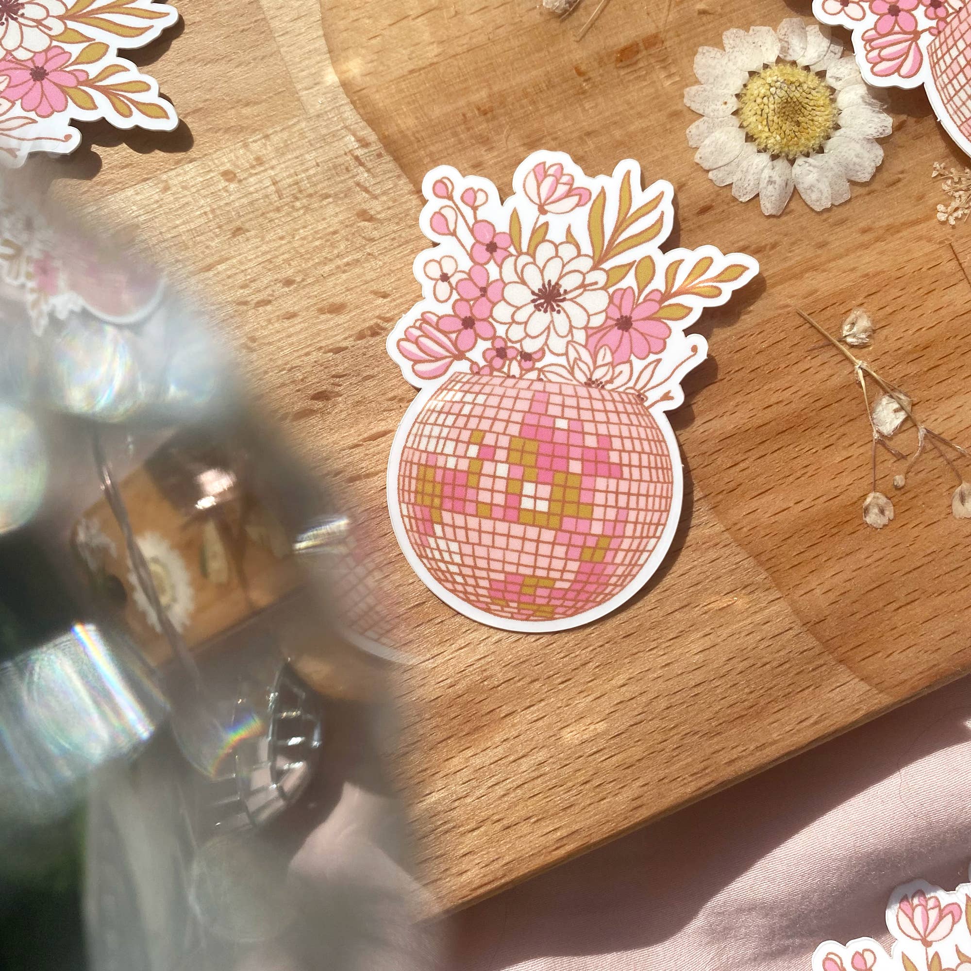 Kach Design Studio - Wholesale Sticker - Disco Ball Sticker