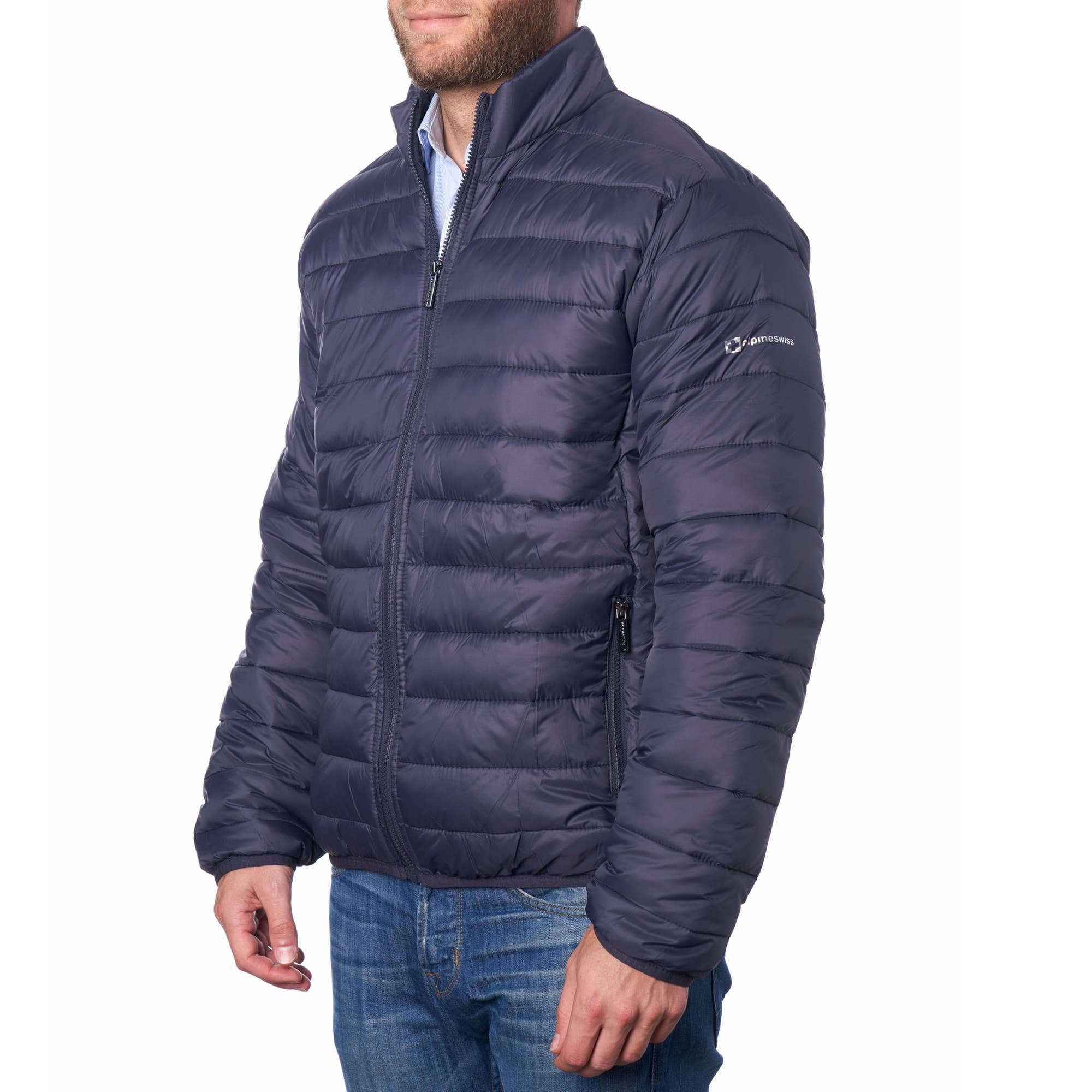 Alpine Swiss - Wholesale Puffer Jacket - Men's - Niko Packable Light Mens Down Alternative Puffer Jacket Bubb8