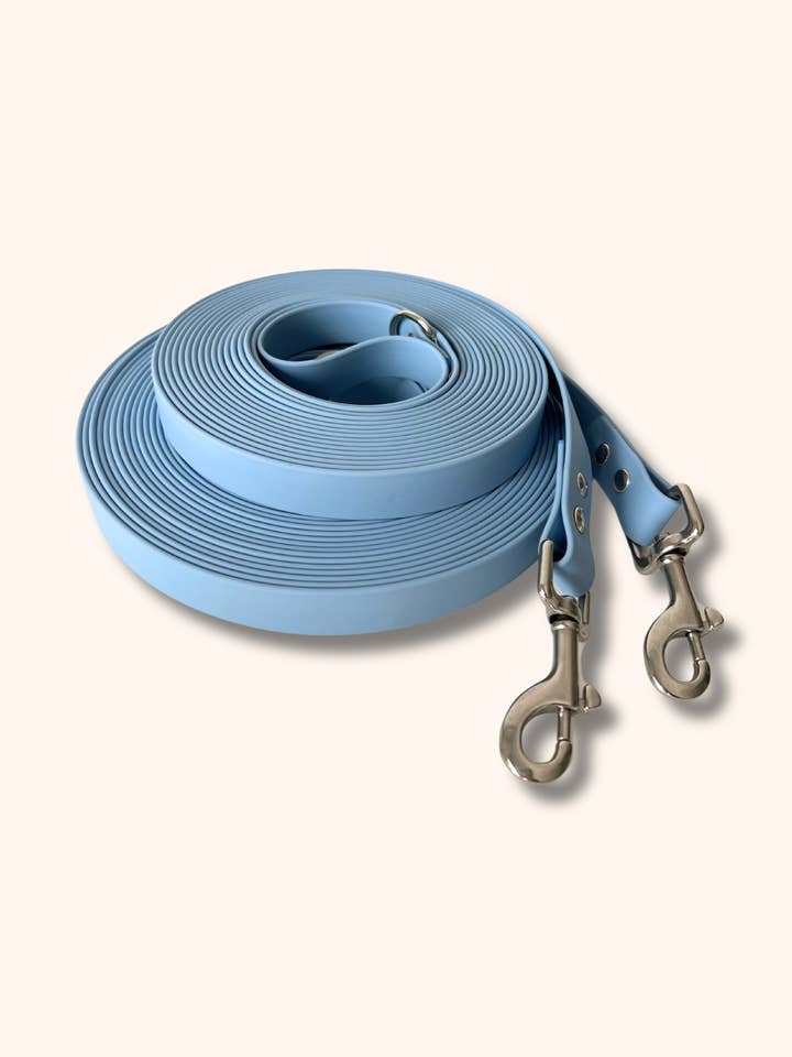 Cordão “soft touch” azul glaciar por atacado de Ploouf Dogs