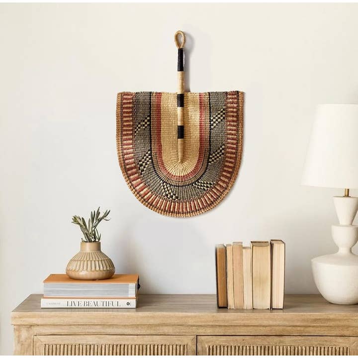 African Wall Fans for wholesale by Benú Handmade Ethnic Creations