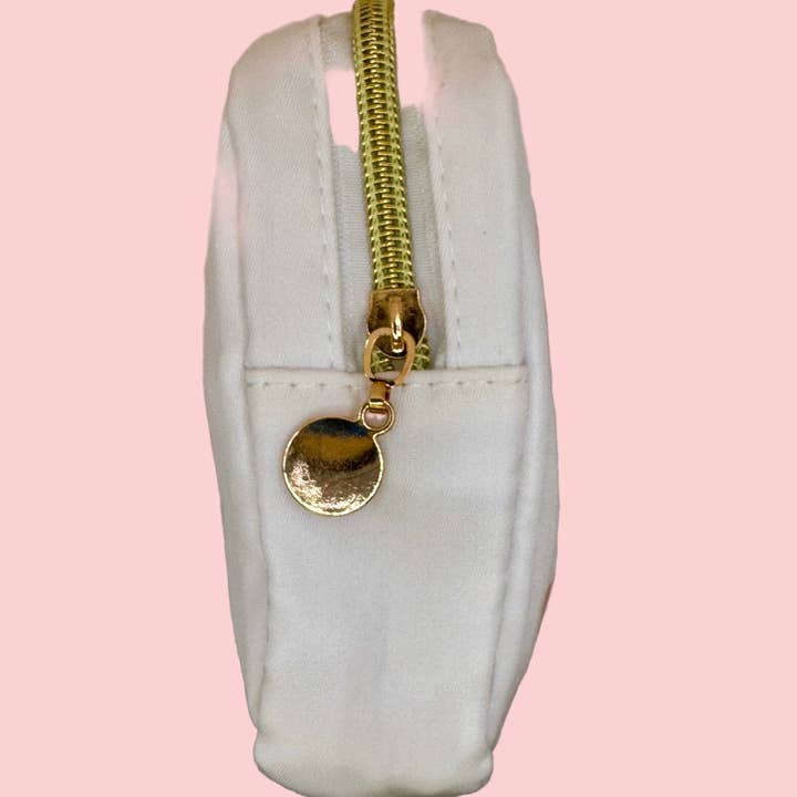 Monday Anyway - Wholesale Pouch - Women's - Frosted Lemon Confetti Cookie Mini Zipper Pouch – Crisp White Cosmetic & Accessory Bag (Copy)2