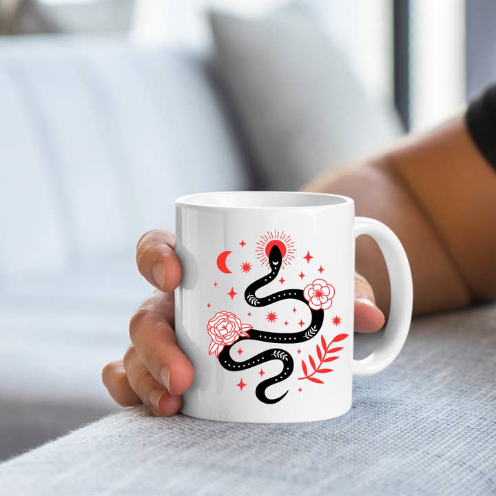 The Sankofa Cache - Wholesale Coffee Mug - Celestial Snake Mug - 15oz2