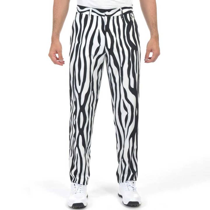 Mäns tryckta elastiska golfbyxor avslappnad passform för wholesale av Qing Dao Lai Si Ma Te Fang Zhi You Xian Gong Si