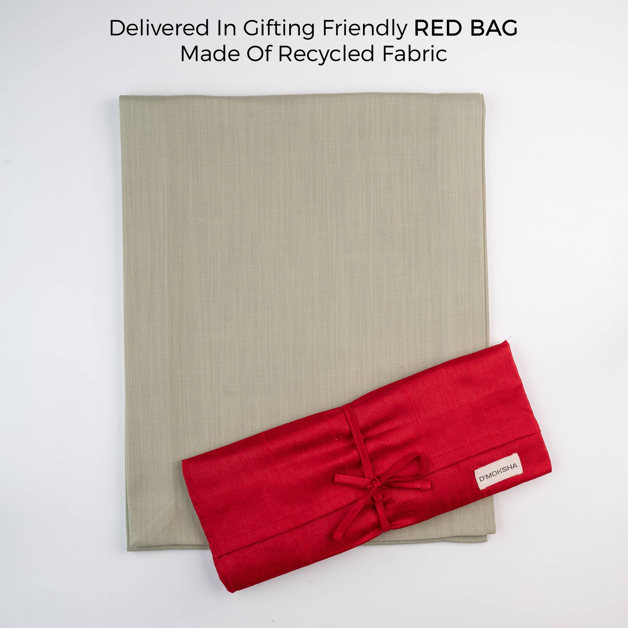 D'Moksha - Vente Chemins de table - Chemin de table vert sauge en lin synthétique5