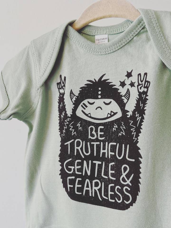 Euphoric Yeti Baby Bodysuit, Hippie baby outfit. for wholesale by Hippie Baby Co