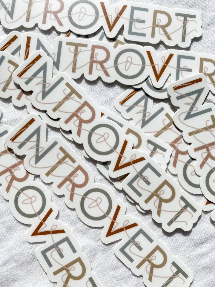 Introverte sticker voor wholesale door Detty Designs