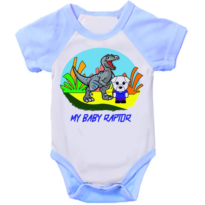 Mi Dog, Baby Boys, Pet Raptor, Grenouillère pour bébé pour la vente par MI DOG