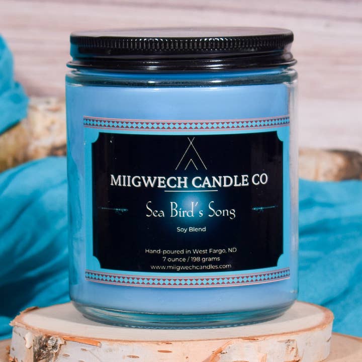 Sea Bird's Song 7 oz Candle for wholesale by Miigwech Candle Co LLC