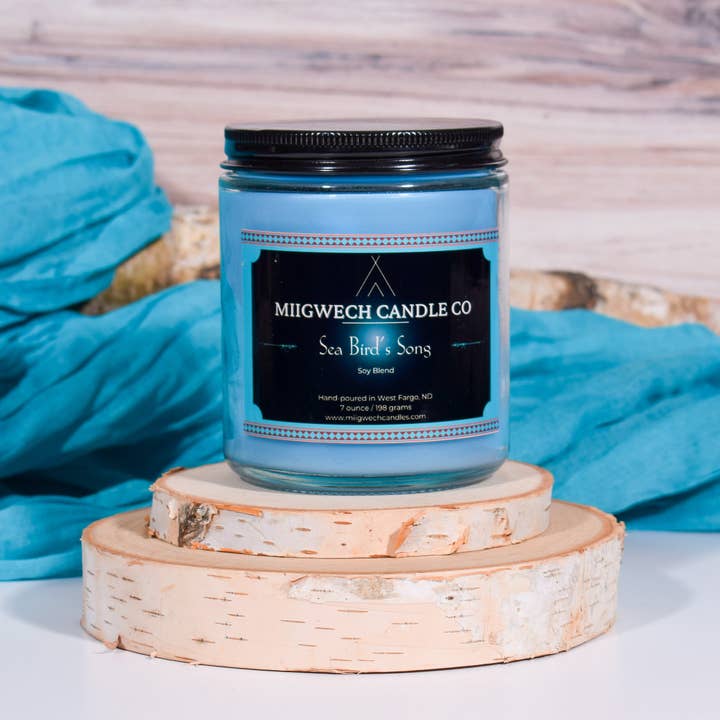 Sea Bird's Song 7 oz Candle for wholesale by Miigwech Candle Co LLC