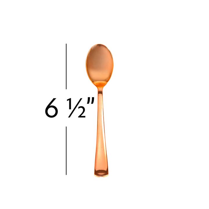 Plastic Premium Cutlery Set - 100 Pcs - Rose Gold for wholesale on Faire5