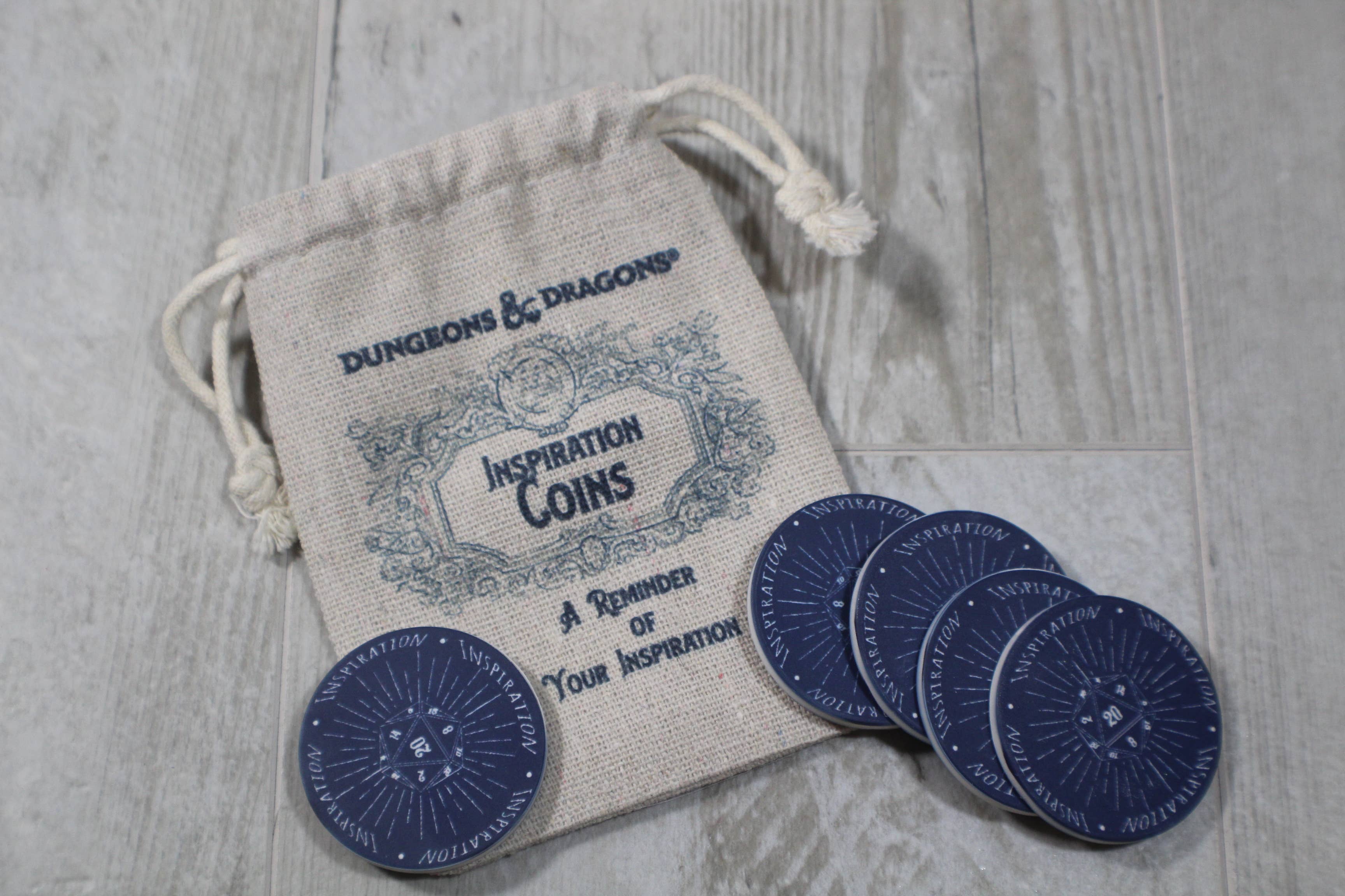 Raven Design - Wholesale Keepsake Coin/Token - DnD Gaming Inspiration Coins // Bag-5 Coins