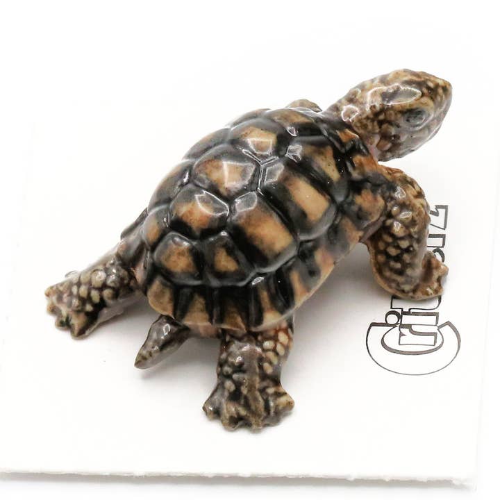Joshua Desert Tortoise Porcelain Miniature for wholesale by Little Critterz