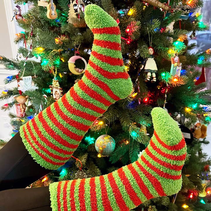 3 Pack Holiday Fuzzy Warm Socks for wholesale by High Desert Gear