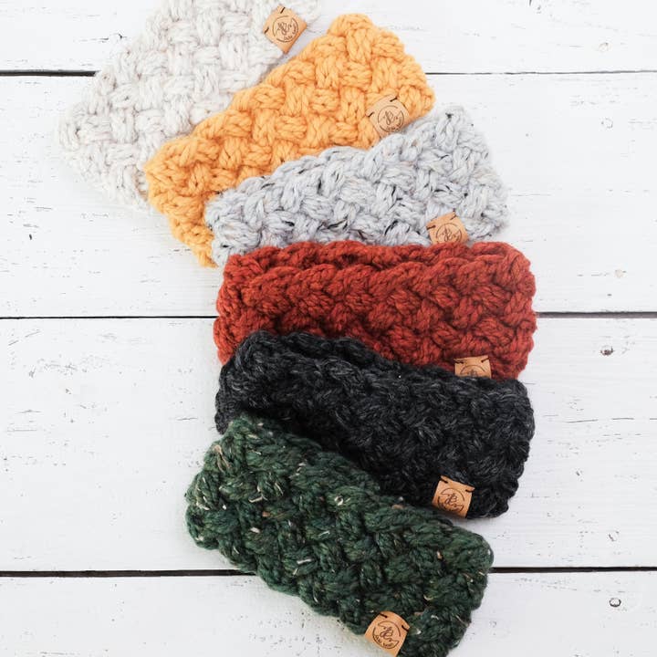 Handstickad bred fläta pannband för wholesale av JackiBean