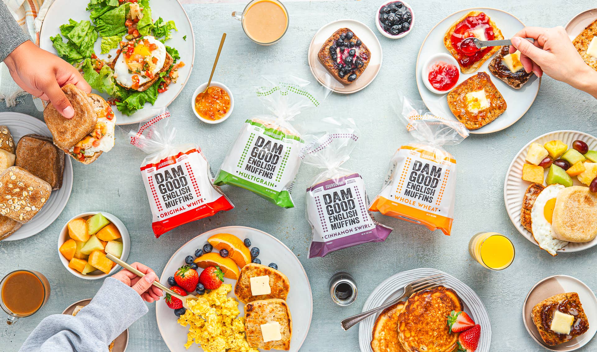 Dam Good® English Muffins - Wholesale Bread/Tortilla - Variety Pack Sourdough English Muffins6