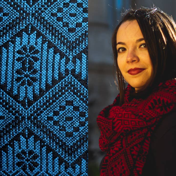 Rebozo azul claro - conjunto com 5 unidades por atacado de Lady Catrina