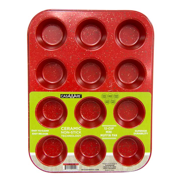 CasaWare - Wholesale Baking Sheet/Mat - Mini Muffin Pan 12 Cup1