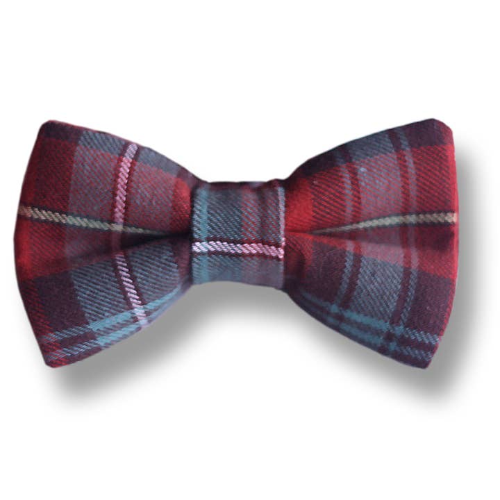 Nœud papillon à carreaux vert et orange pour la vente par Le Noeud