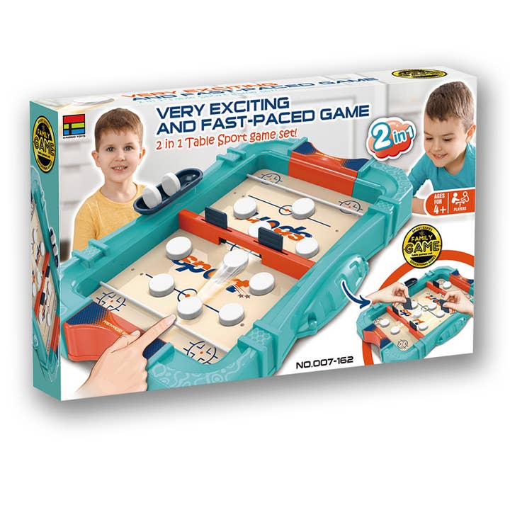 2 in 1 Pucket & Hockey Game By Kertoy  for wholesale by Daniel James