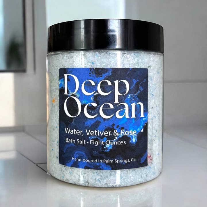 Sel de Bain Océan Profond | Eau, Vétiver & Rose pour la vente par Raven’s Hearth