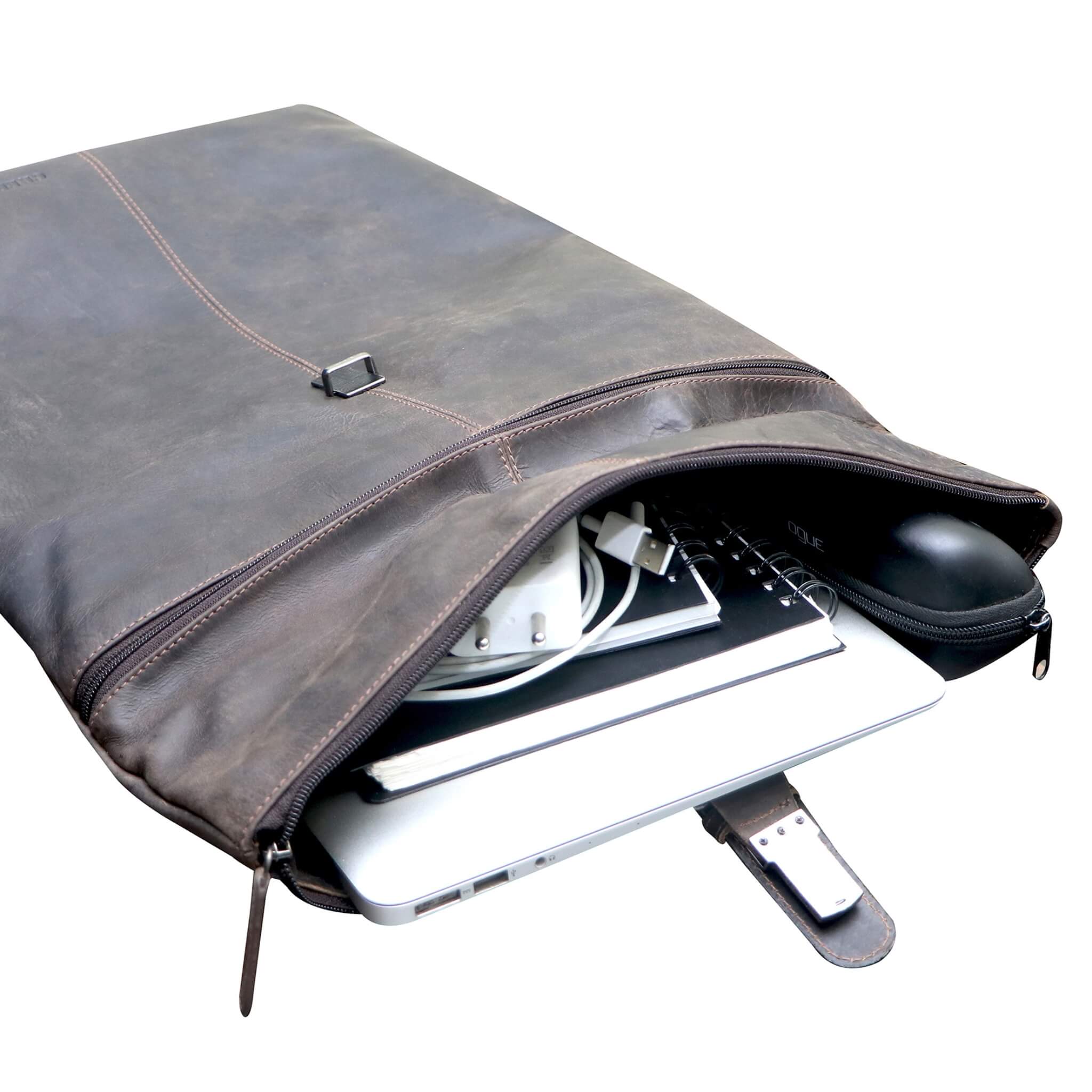 Greenwood – Engroshandel Rygsæk - Dame – Sandy Lille Rygsæk med Rullelukning Pige Læderrygsæk Dame Moderne24