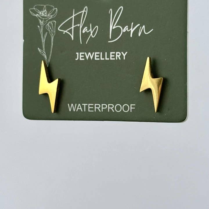 Pendientes de rayo resistentes al deslustre para venta al por mayor de Flax Barn