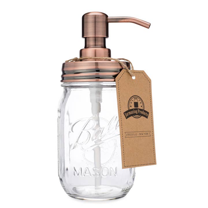 Jarmazing Products - Wholesale Soap Dispenser - Classic Farmhouse Mason Jar Soap Dispenser