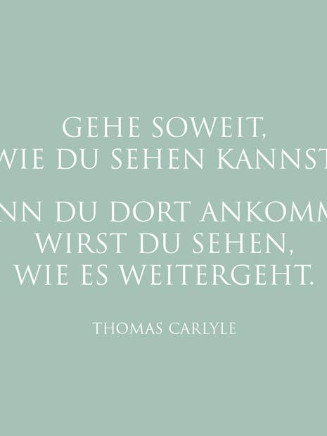 cartolina «Vai più lontano che puoi vedere...» per la vendita all'ingrosso da parte di WUNDERWORT by Angela Gwinner
