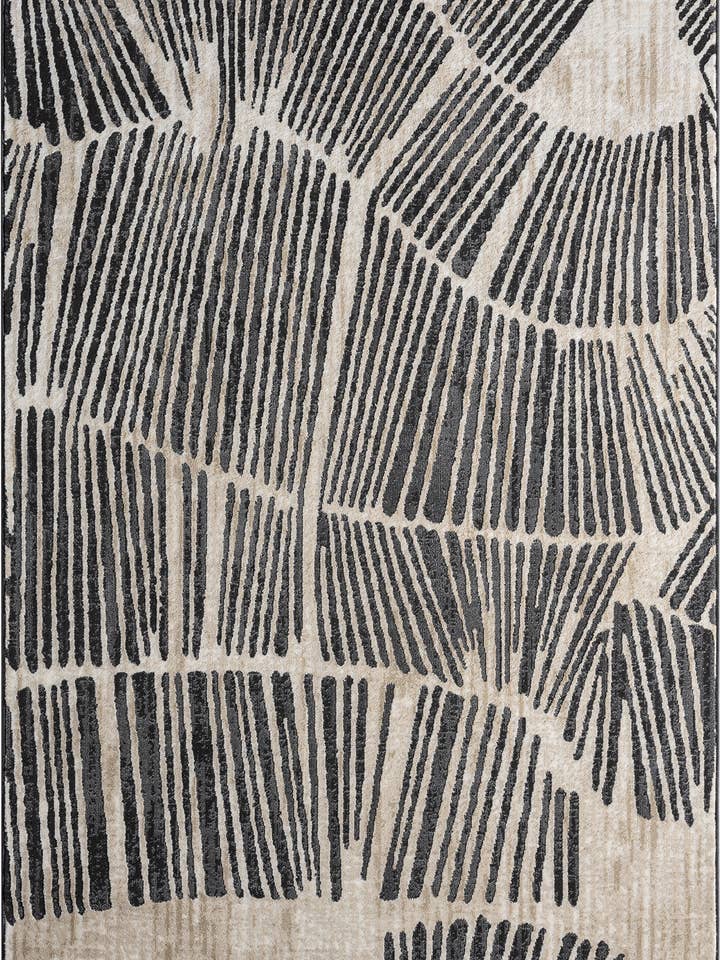Abani Rugs TER210A Beige Black Wave Contemporary Area Rug for wholesale by Abani Rugs