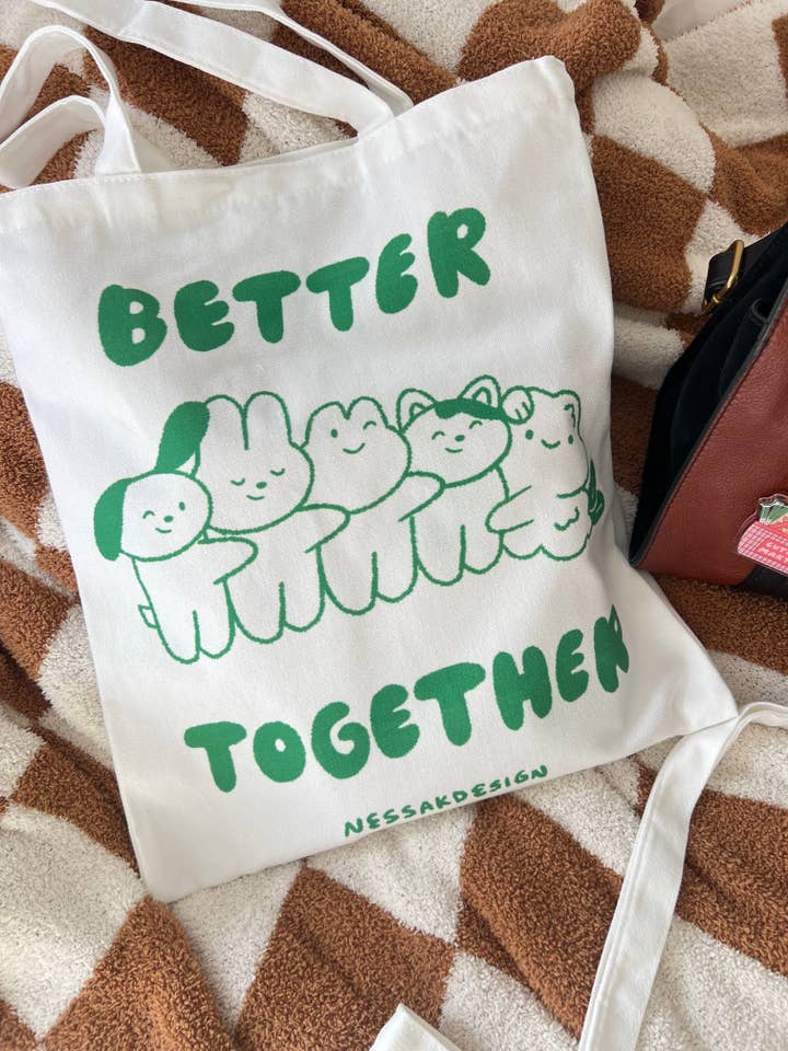 Canvas Tote Bag for wholesale by Nessakdesign