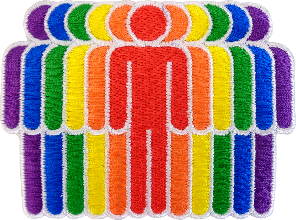 Square Deal Recordings & Supplies – Emblema por atacado – Patch - Arco-íris - Tribo Pride0