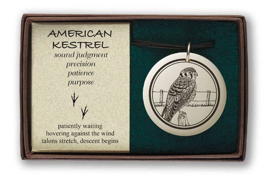 Touchstone Pottery – Großhandel Schmucksets – American Kestrel Porzellan-Anhänger-Geschenkbox1